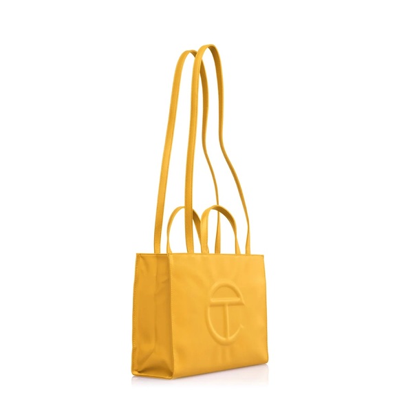 Telfar Medium shopping bag. Mustard - Picture 8 of 9